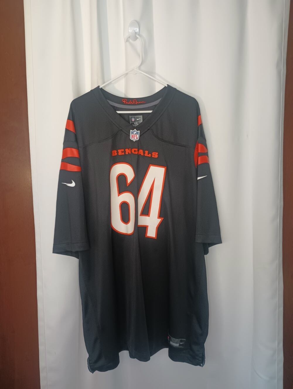 NFL Nike Cincinnati Bengals Ted Karras Jersey Mens 4XL Engineered NFLPA